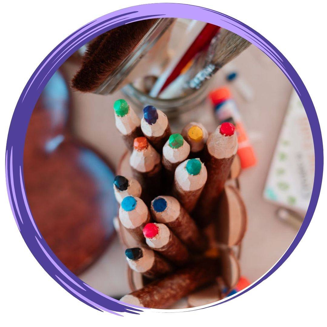 a-bundle-of-colored-pencils-for-vision-board Vision board workshop aligning creativity and astrology for self-growth